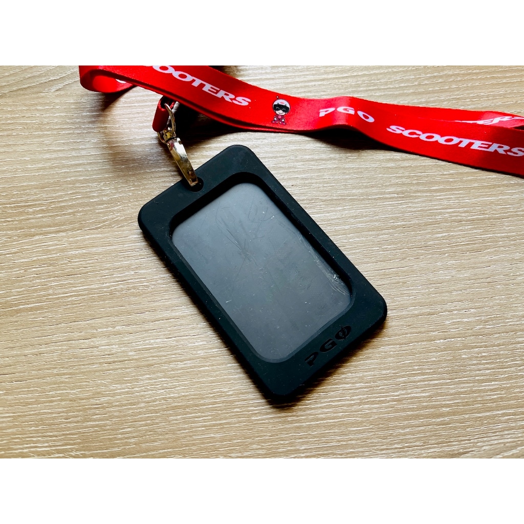 全新 PGO 磁卡套 鑰匙套 感應卡套 證件套 矽膠 摩特動力 證件夾套 識別證 頸掛繩