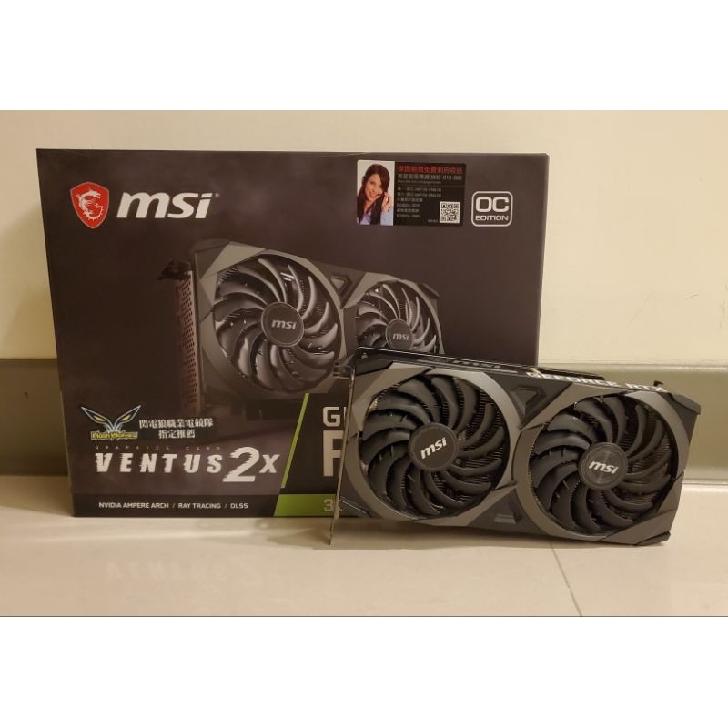 msi 微星 3060ti ventus2x oc 升級換下 狀況良好。非礦卡. 無氧化或生鏽,保固至113年12月。