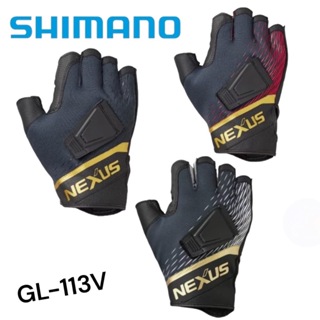 《SHIMANO》 GL-113V Nexus 防風磁性五指切釣魚手套 中壢鴻海釣具館