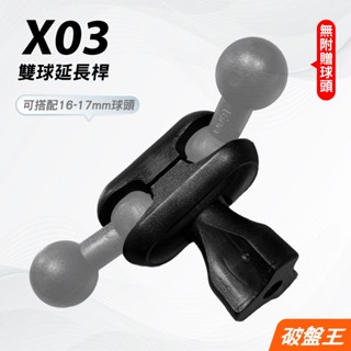 行車紀錄器延長支撐架｜臺南現貨｜後視鏡支架零件｜加長支架｜後視鏡支撐架短夾片｜16-17mm球頭適用支架｜X03｜破盤王