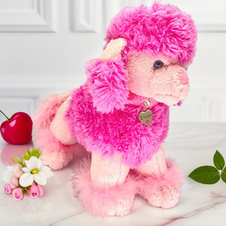 ‼️絕版‼️現貨 2000年 TY Beanie Baby 粉色貴賓犬 絨毛娃娃 填充玩具 狗狗玩偶 居家擺飾 孩童玩具