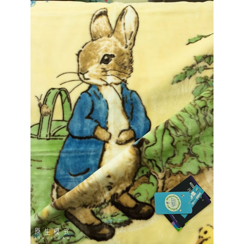 🐏kiki羊小舖🐏【買家保留♦️日本製♦️原價4500元】全新Peter Rabbit彼得兔毛毯♦️比得兔毛毯♦️米色