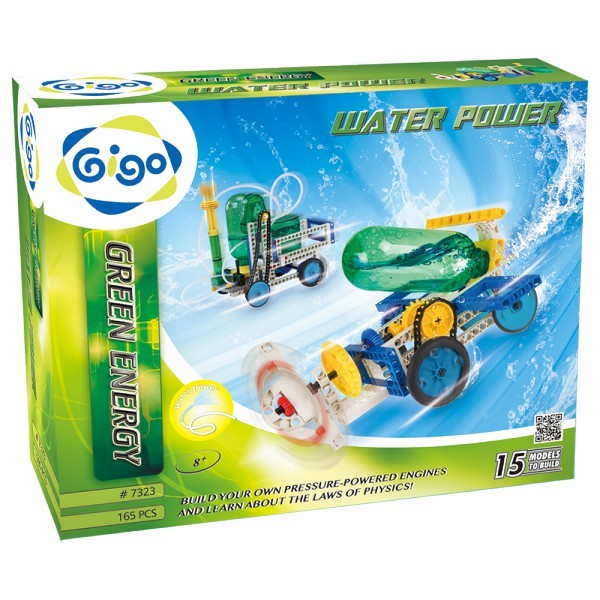 [正版公司貨]綠色能源系列-第一代氣壓水動-噴水車 智高#7323水力發電 科學玩具 智高7323