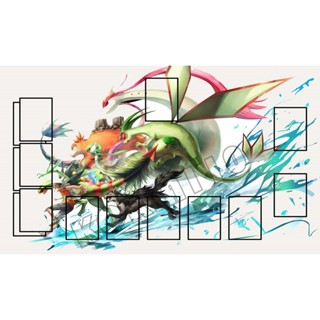 寶可夢PTCG卡墊 寶可夢特別篇 小智 沙漠蜻蜓 沙奈朵 美奈斯 牌墊 對戰墊 桌墊 桌遊墊 防塵套60X35