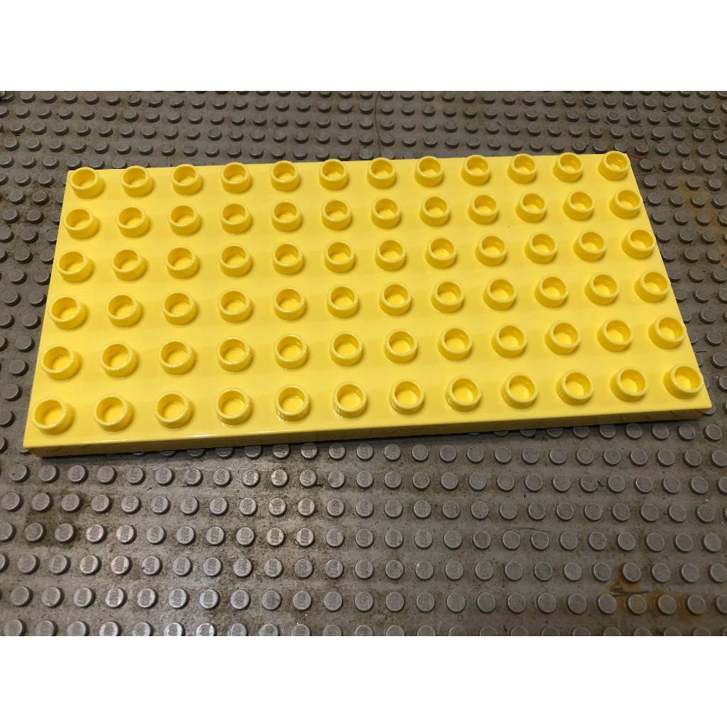 【點點小豆】LEGO 樂高積木 DUPLO 得寶 6x12 淺黃色 底板 全新 一片 如圖！