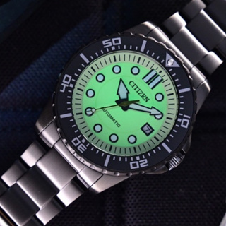 CITIZEN 星辰 Mechanical系列 夜光型者 夜光錶盤 機械腕錶(NJ0177-84X)