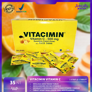 Vitacimin C Vitamin Tablet Hisap isi 2 Tablet