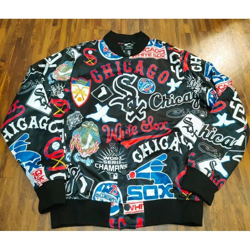 SOX 芝加哥 白襪隊 正品 棒球外套 夾克 嘻哈 饒舌 尺寸2XL/3XL