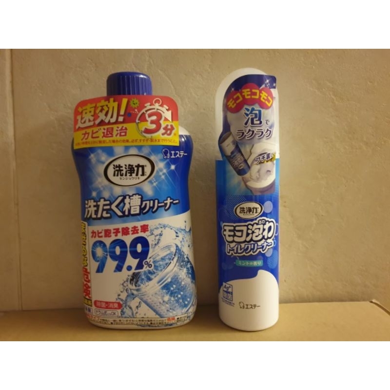 【日本ST雞仔牌】慕斯馬桶清潔劑-薄荷香250ml / 洗衣槽除菌劑550g