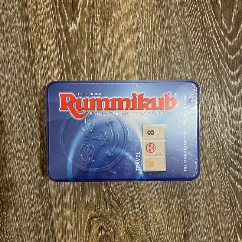 全新未拆 Rummikub 拉密桌遊 鐵盒旅行版