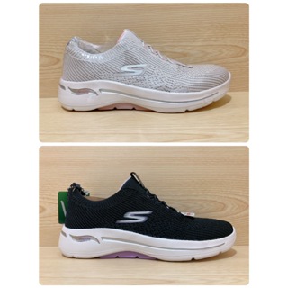 【MAZGO】SKECHERS 女 健走鞋 GO WALK ARCH FIT 運動鞋 休閒鞋 套入 124882BKLV