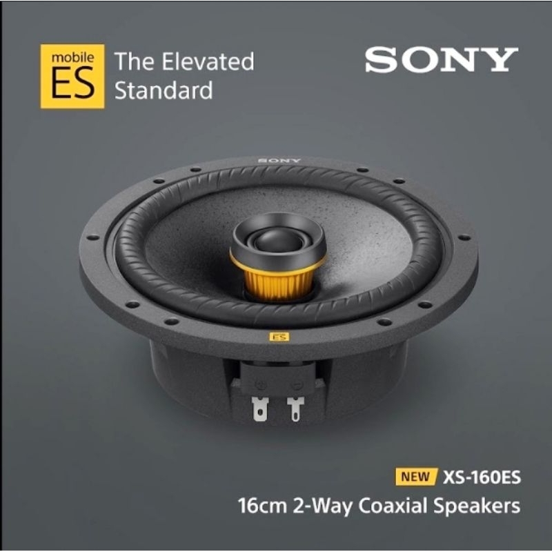 [車聚點 汽車音響] SONY 索尼 XS-160ES 6.5吋 二音路同軸喇叭