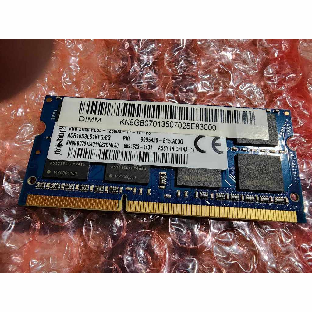 Kingston 金士頓 DDR3-1600 8G 筆記型記憶體《1.35v低電壓版》~ACR16D3LS1KFG/8G
