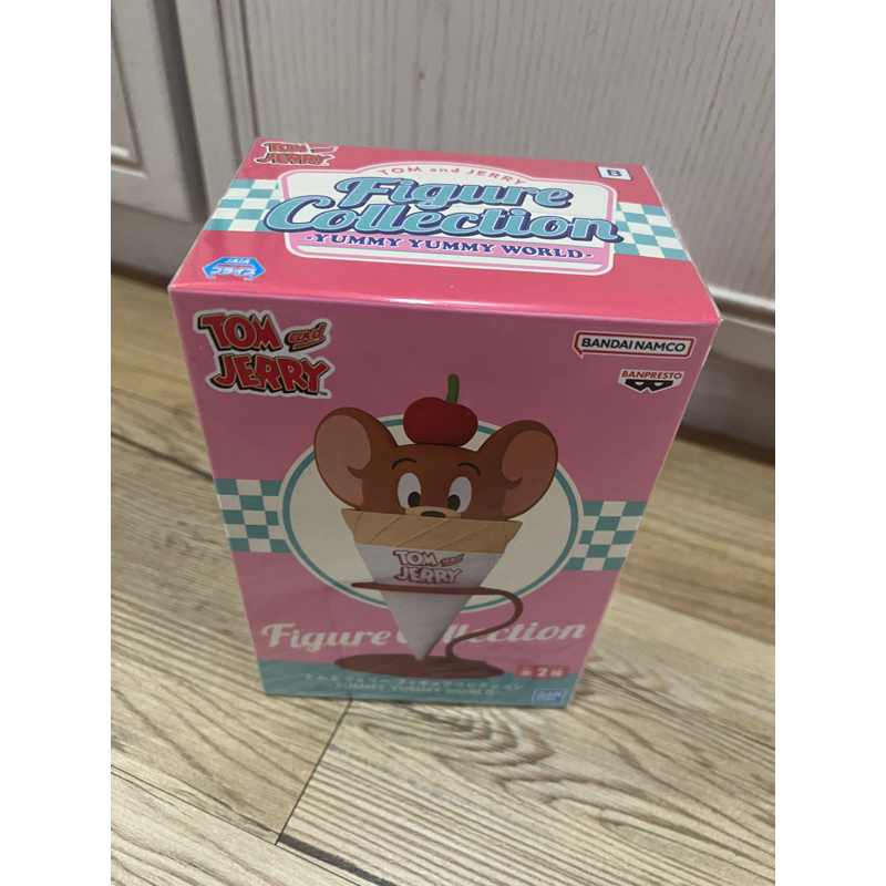 BANDAI 萬代 湯姆貓與傑利鼠 Jerry Yummy Yummy World 甜筒冰淇淋鼠 B款 景品 模型 公仔