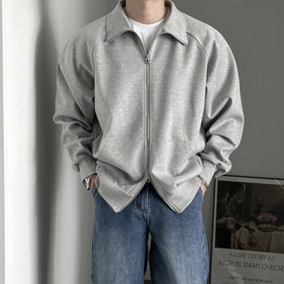 正韓簡約雙拉鍊翻領棉質外套 4色 YUPPIE 預購商品 1009