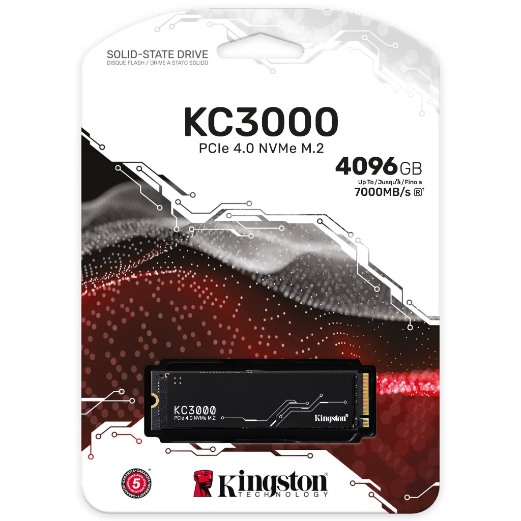 Kingston 金士頓 KC3000 512G 3T SSD M2 PCIE 4.0 SKC3000D/4096G