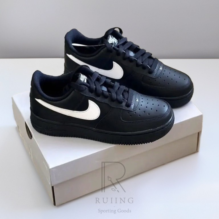 全球連線 NIKE AIR FORCE 1 AF1 黑白 全黑 白勾 黑武士 男女鞋 運動休閒鞋 FZ0627-010