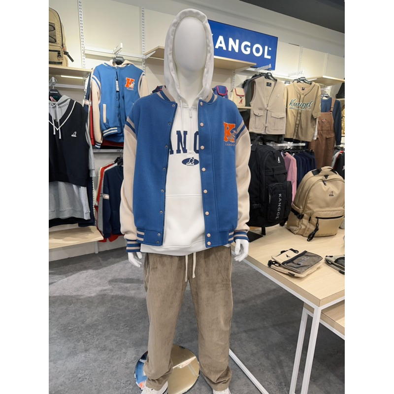 KANGOL🇬🇧 袋鼠🦘經典 大LOGO 棒球外套 可拆帽 正品現貨 $2980