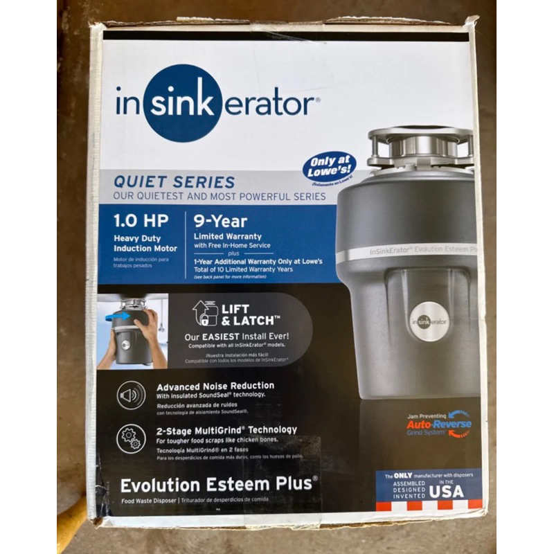 代購全新廚餘機InSinkErator Evolution 1HP，鐵胃