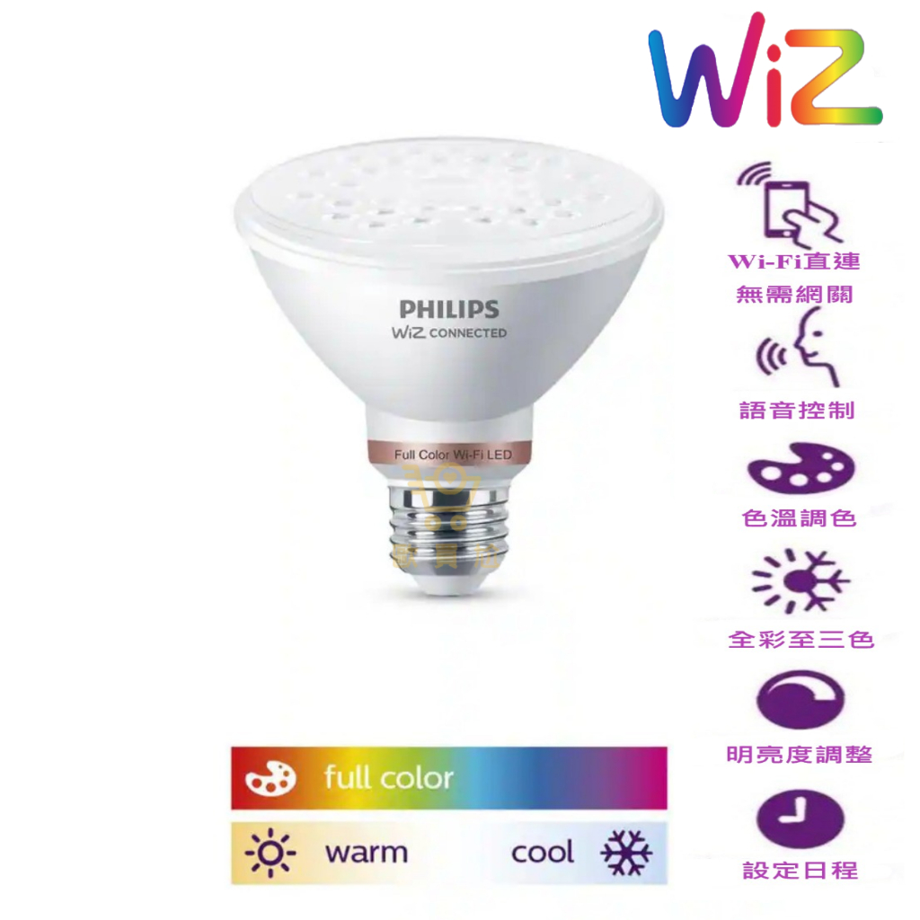 【Philips 飛利浦】Wiz 燈泡 led智慧燈泡 wifi燈泡 全彩燈泡 智能燈泡 飛利浦 E27 led 燈泡