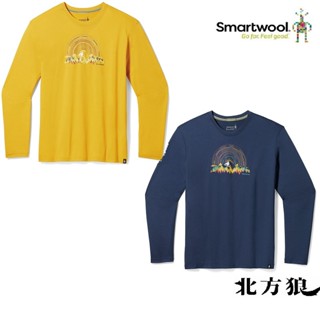 Smartwool 中性長袖 塗鴉長T 美麗諾羊毛衣 夏日依山 [北方狼] 017162 7折優惠