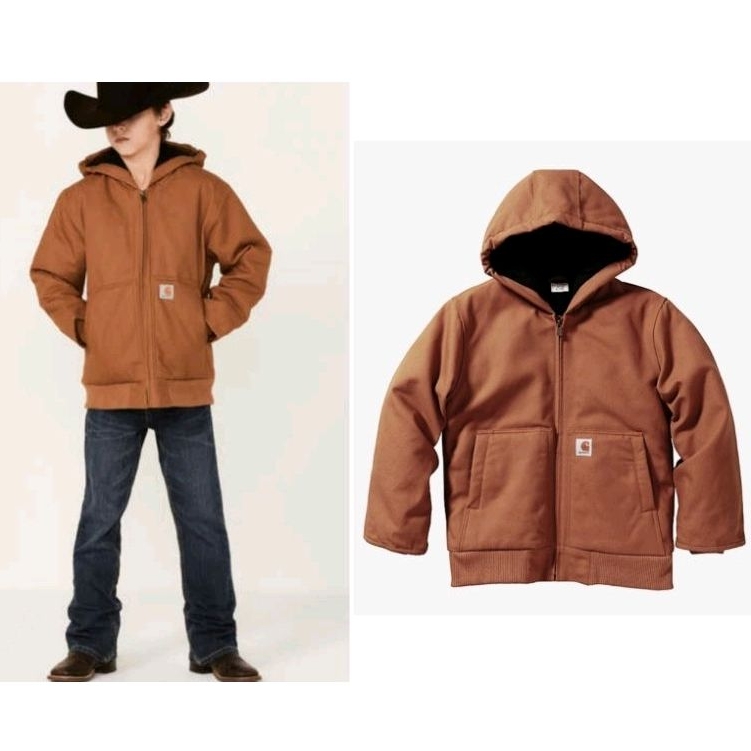 官網正版代購 CARHARTT CP8545 Boys' Active Flannel 法蘭絨襯裡夾克
