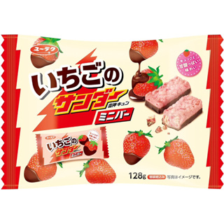 日本 有樂製菓 迷你雷神 草莓風味巧克力餅乾