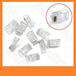 【祥昌電子】 AMP 雙叉頭 CAT.5E 網路接頭 CAT5E 水晶頭 網路頭 (10顆/20顆)