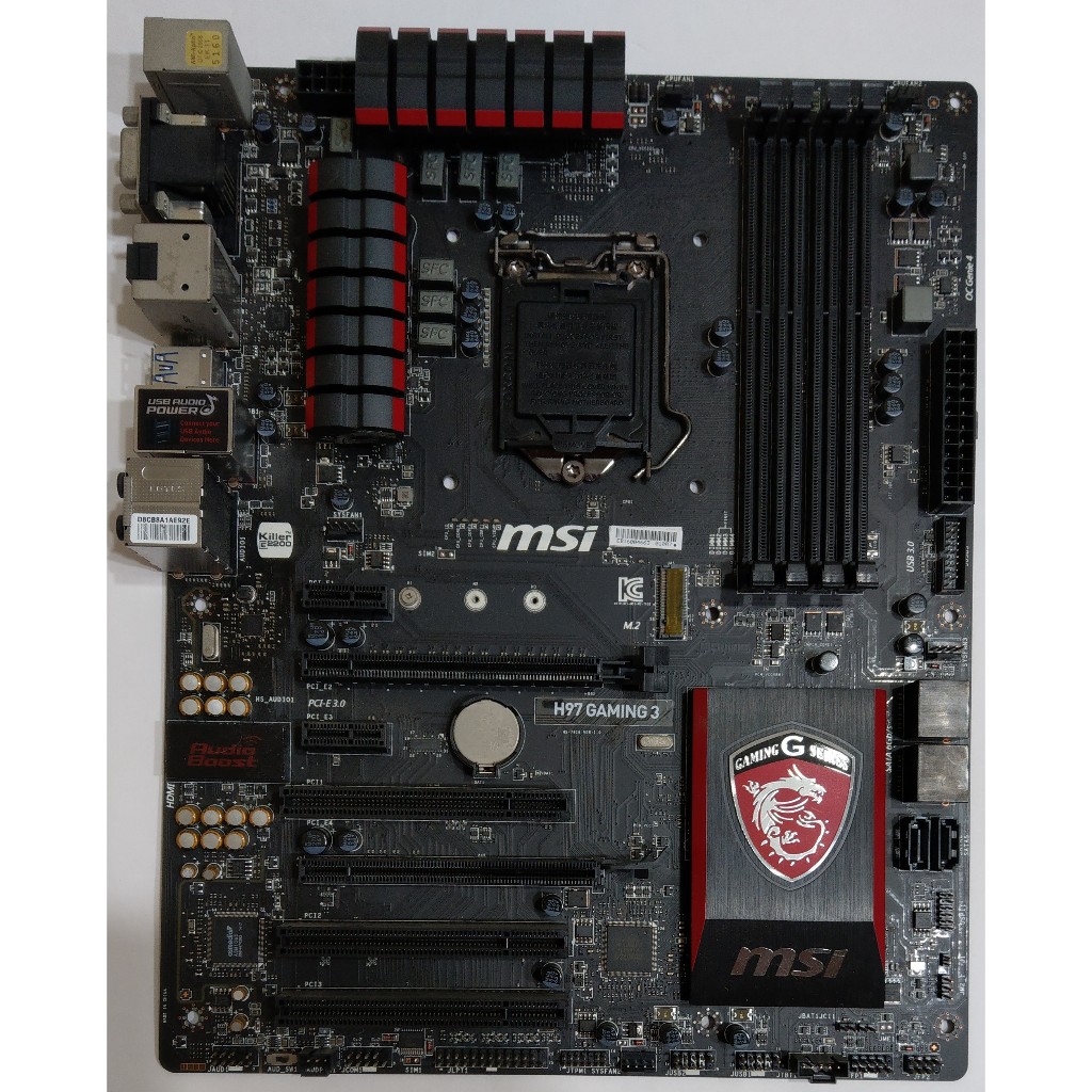 微星 MSI 電競 主機板 H97 Gaming3 (Intel 1150 四代/五代) 大板 M.2