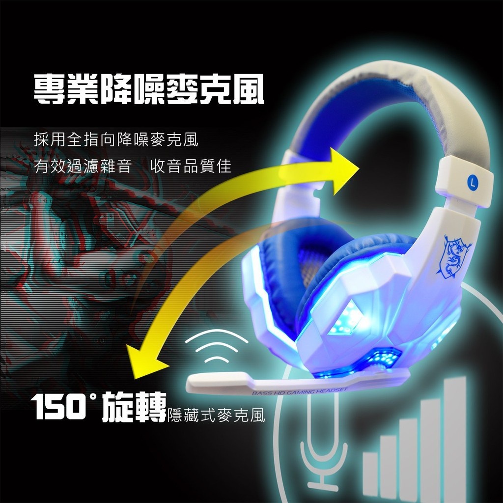 台灣現貨🔥降噪耳機 隔音 頭戴式耳機 全包裹耳機 電腦耳機 電競耳麥 耳罩式耳機 有線耳機 麥克風耳麥 耳機 網課學習