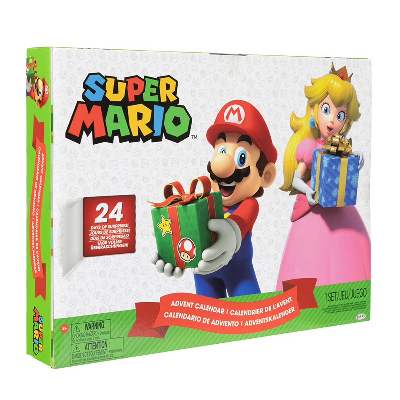 🔥最後一盒 好市多｛🔥2023年台灣現貨正品免等當日秒出⚠️瑪利歐聖誕交換禮物🎁｝Super Mario 倒數日曆抽抽樂