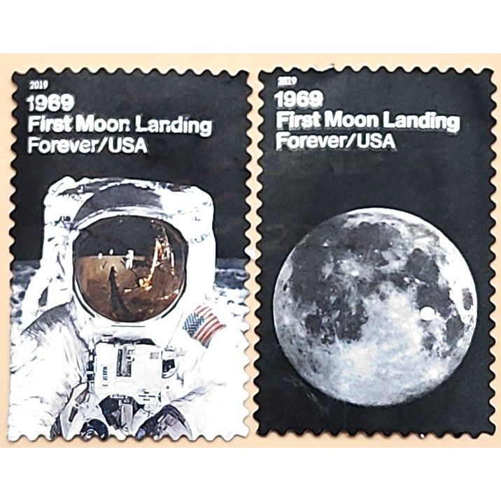 美國郵政阿姆斯壯登陸月球紀念銷戳郵票(已使用)無法寄信
