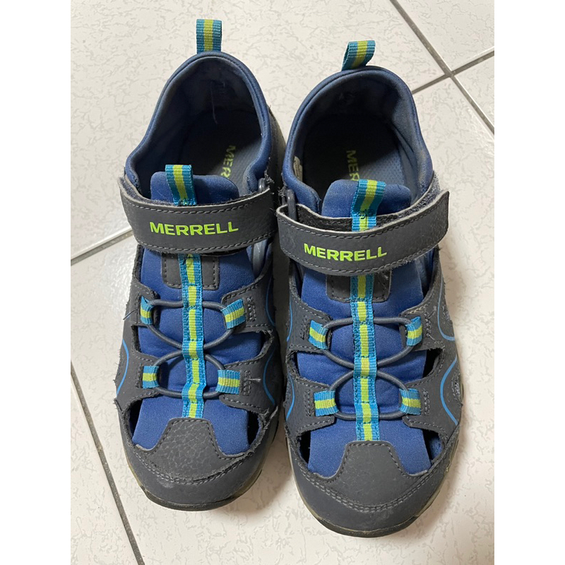 MERRELL 兒童溯溪鞋 護趾 涼鞋 朔溪 兒童 22cm US3m UK2 EU34