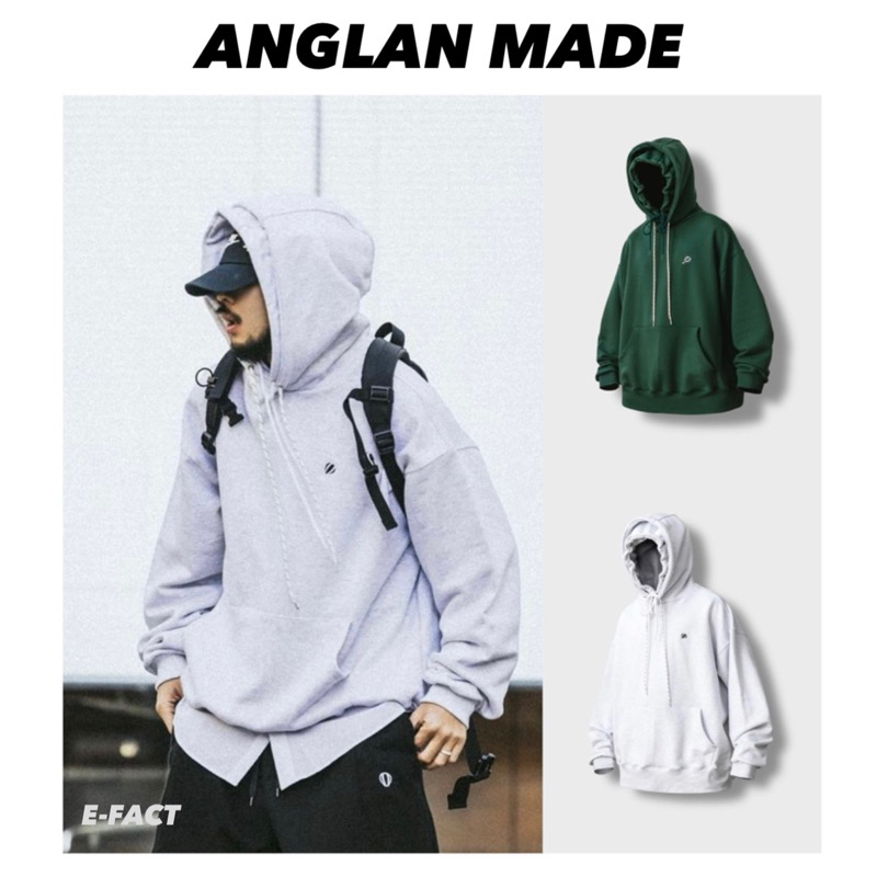 《E-fact》現貨ANGLAN🔥雙帽 設計款 帽T Oblique Balloon Double Hoodie