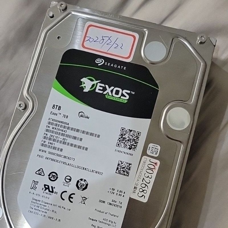 台灣保固 2025/2/22 exos 8tb 企業級硬碟 希捷 nas 備份 伺服器