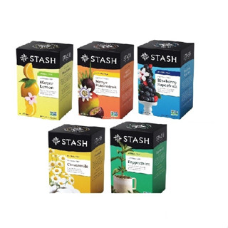 Stash Tea 思達茶 無咖啡因草本藍莓茶 草本檸檬茶(1.9gx20袋x1盒)5種口味任選 (冷熱皆宜)