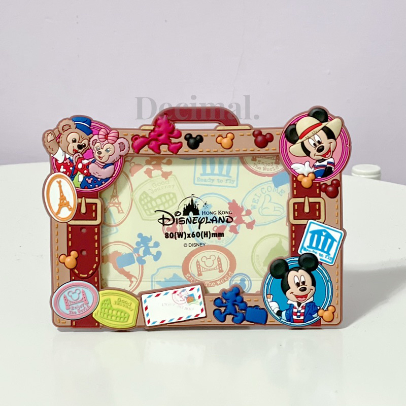 絕版🥐香港迪士尼 行李箱 造型 相框 磁鐵相框 達菲 雪莉玫 米奇 米妮