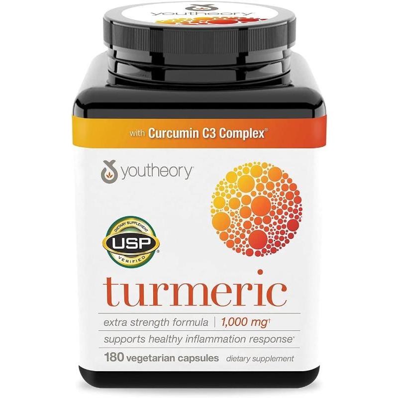 [現貨]美國 Youtheory Turmeric 薑黃素 1000mg 180顆 效期2025/11