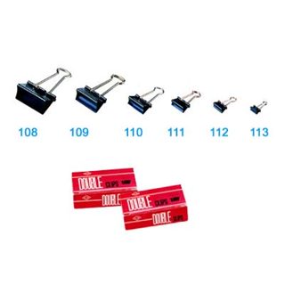 LIFE (徠福) NO.110 黑色兩用票夾(32mm) / #224長尾夾12入