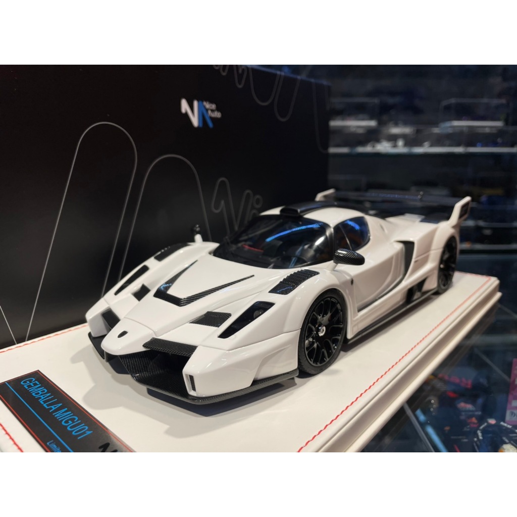 吉華@ 1/18 Nice Auto Enzo Gemballa MIG U1 白色