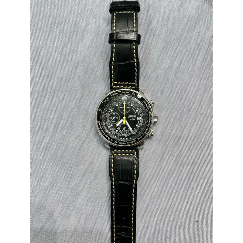 Seiko 飛行計時錶 軍錶 SNA411P1 七成新 可議價 雙北可面交