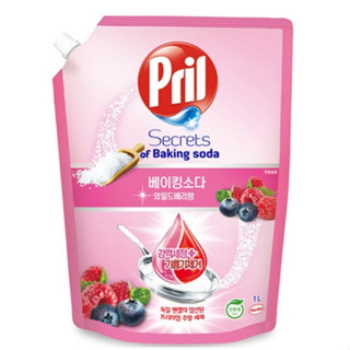 Pril淨麗 小蘇打高效洗碗精 瓶裝700ml 補充包1000ml 莓果香 葡萄柚香 荔枝香 蘆薈 莓果 葡萄柚 荔枝