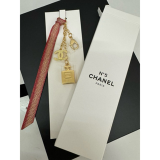 Chanel 香奈兒香水瓶+雙c Logo聖誕手機吊飾