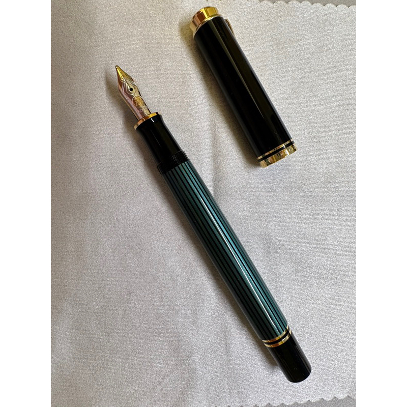全新德國Pelikan 百利金14K金尖 M400綠色鋼筆14C/B尖