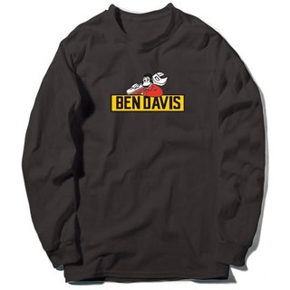 BEN DAVIS BDZ3-1005-01 PRINT L/S TEE 抗菌防臭 長T (黑色) 化學原宿
