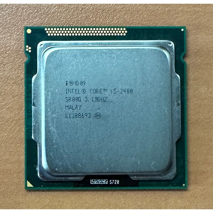 Intel I5-2400 CPU 3.40 GHz 四核心 1155 腳位 (正式版)