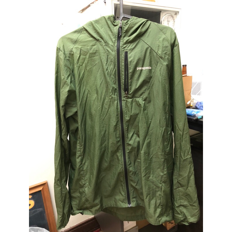 Patagonia houdini 2017舊款 軍綠色 size:M