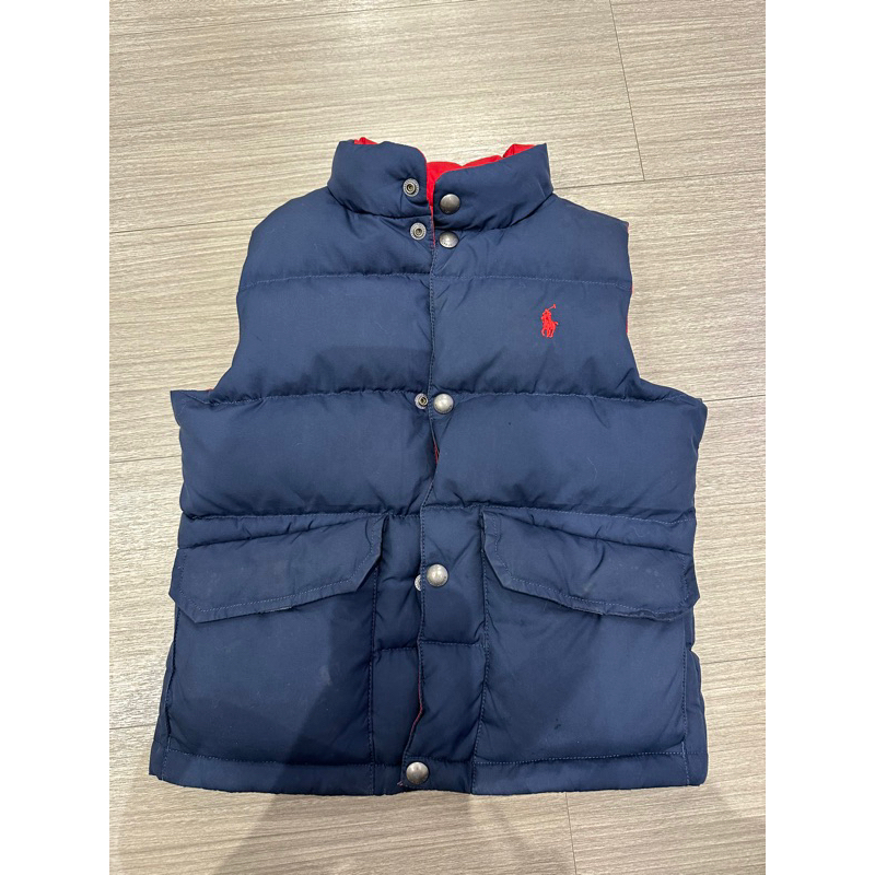 rl polo Ralph Lauren 兒童雙面穿無袖羽絨背心