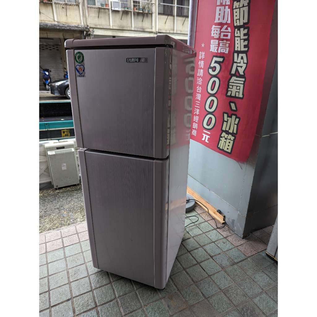 【二手商品】SAMPO聲寶 140L 2級定頻2門電冰箱 SR-A14Q