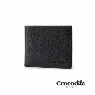Crocodile鱷魚皮件 皮夾推薦 男生短夾推薦 Bern伯恩系列 9卡/拉鍊零錢-0103-11202